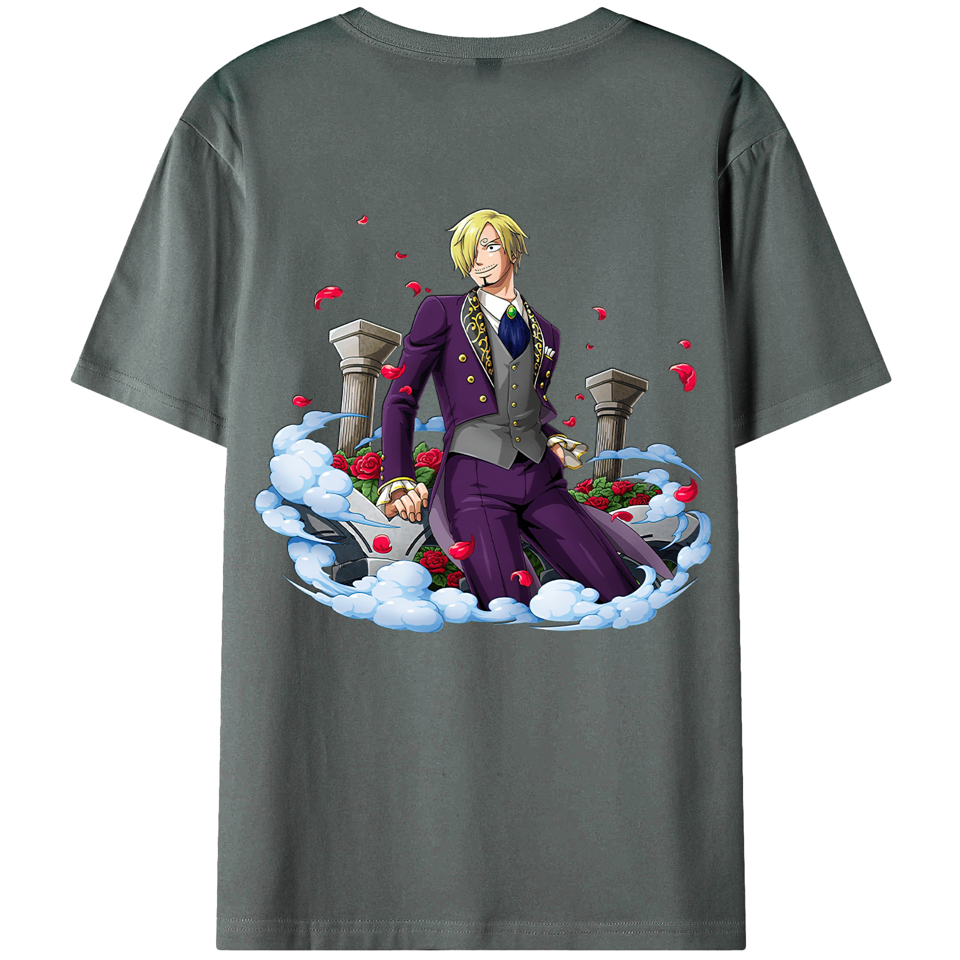 ワンピース サンジ ONE PIECE Sanji 綿100％半袖Tシャツ（背面プリント）